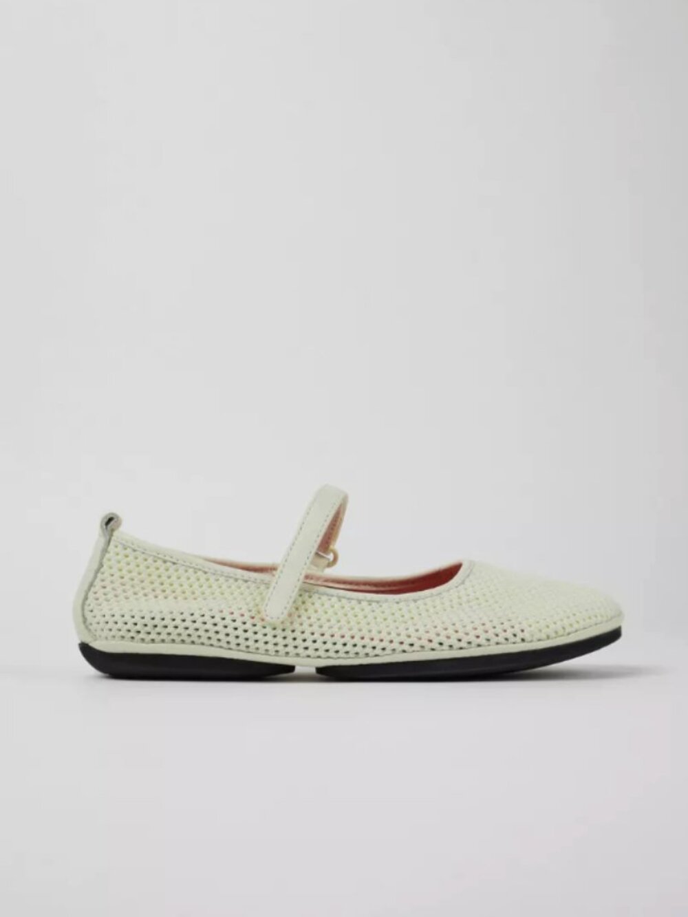 NWT Camper Right Nina Mesh Ballerina Flats Ivory White Size 38 EU | 8 US